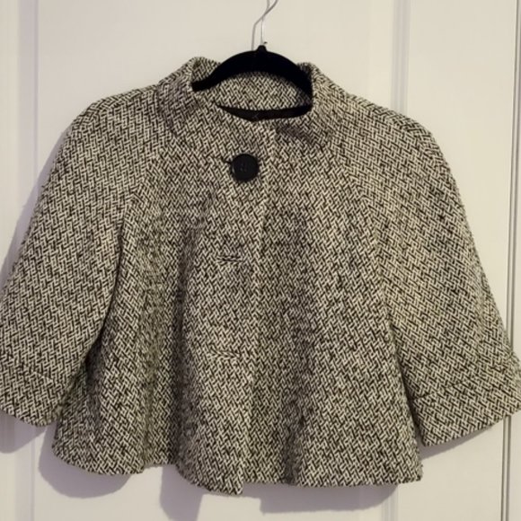 Lafayette 148 New York Crop Cape Blazer - Picture 3 of 5